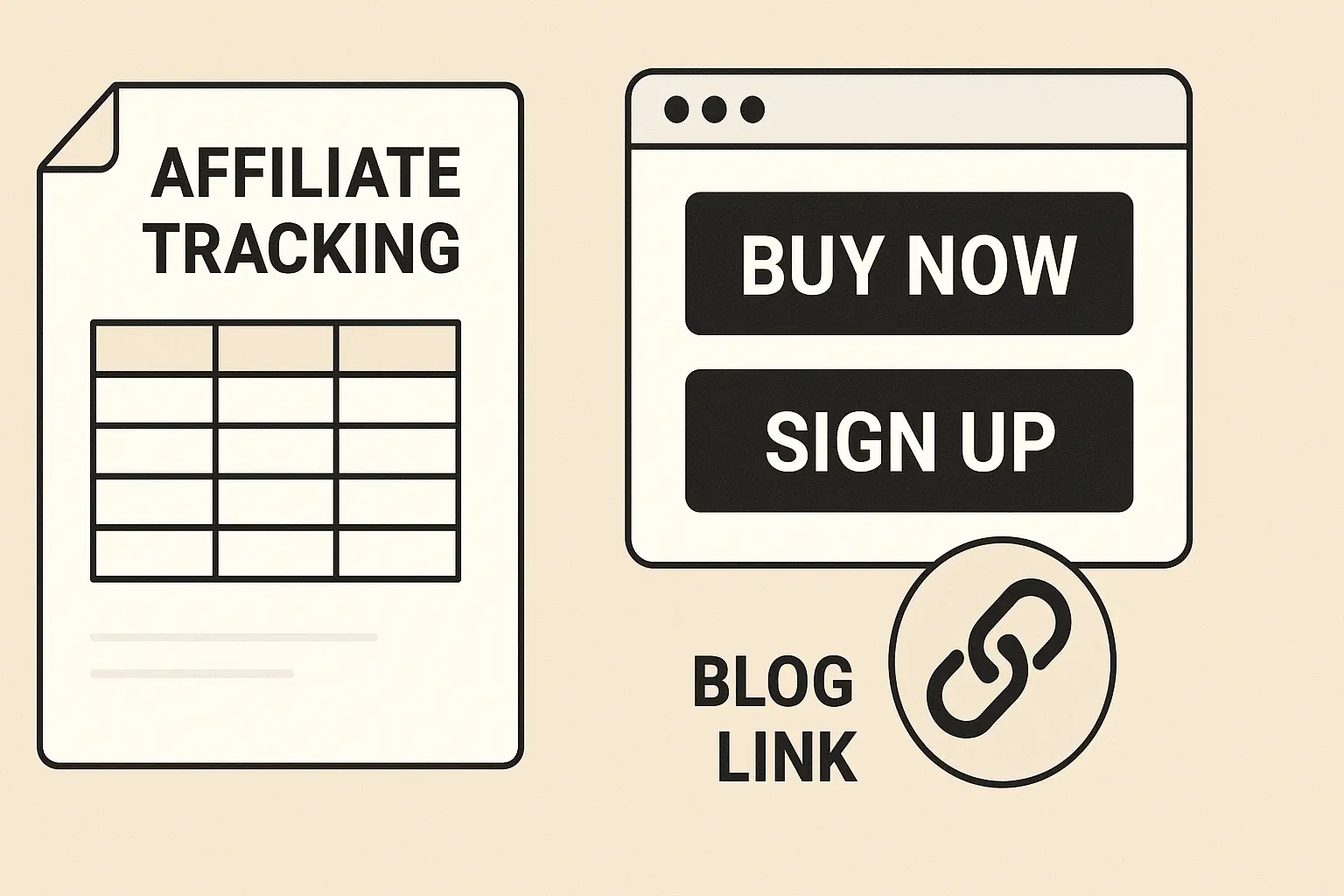 Affiliate blog optimization graphic