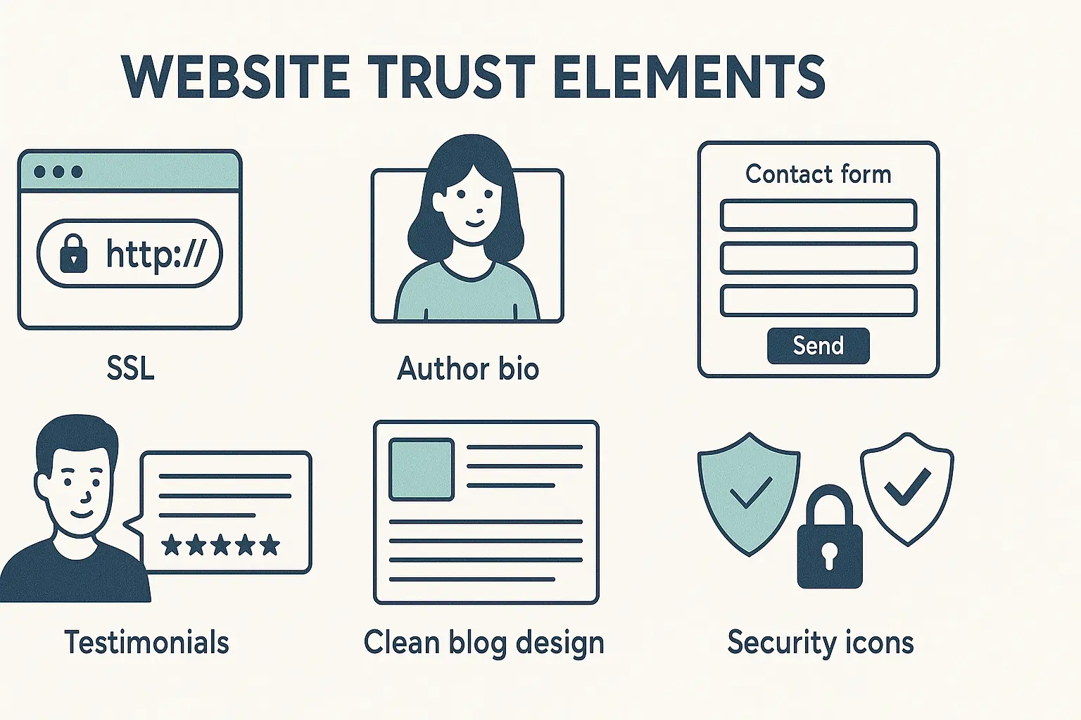 Trust-building elements for affiliate blogs