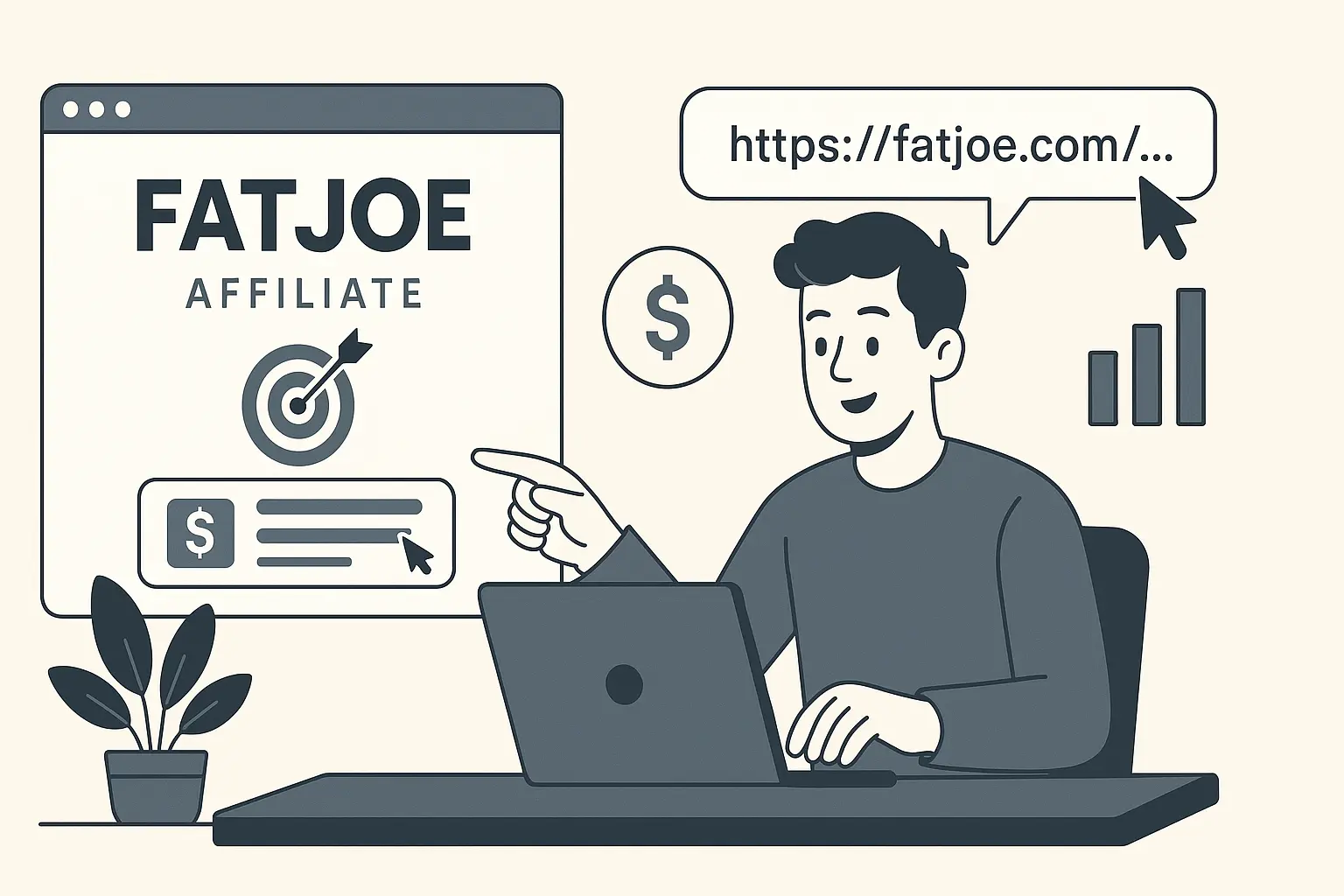 Affiliate marketer sharing FatJoe affiliate program link