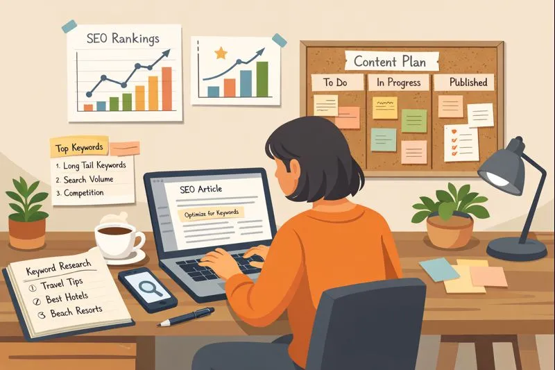 Content marketing strategy for Ranktracker affiliate program