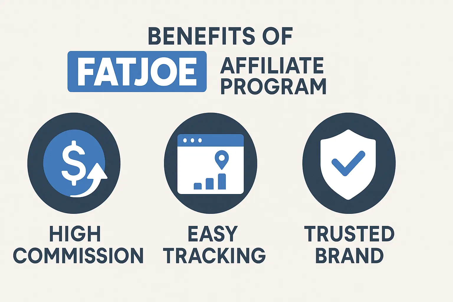 Infographic showing benefits of FatJoe affiliate program