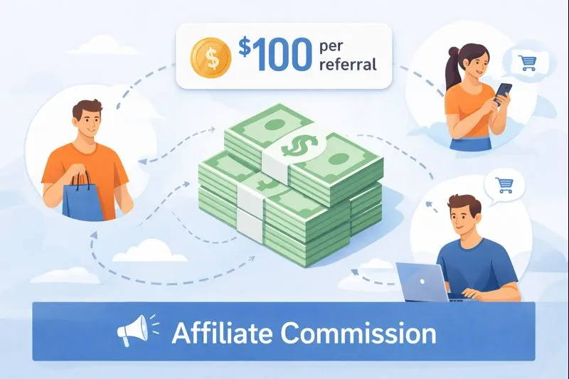 RankIQ affiliate commission payout structure