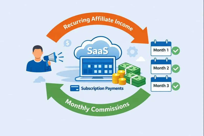 Ranktracker affiliate program lifetime recurring commission model