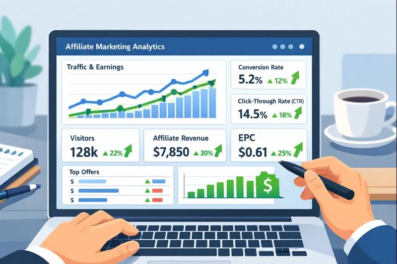 Affiliate marketing analytics and growth