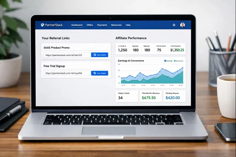 ElevenLabs affiliate program sign up and PartnerStack dashboard login
