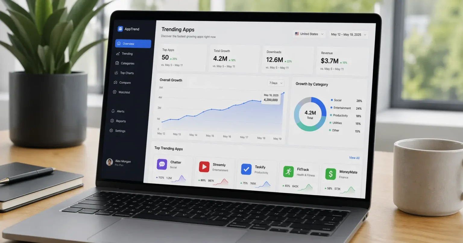 Identifying trending apps and ad scaling
