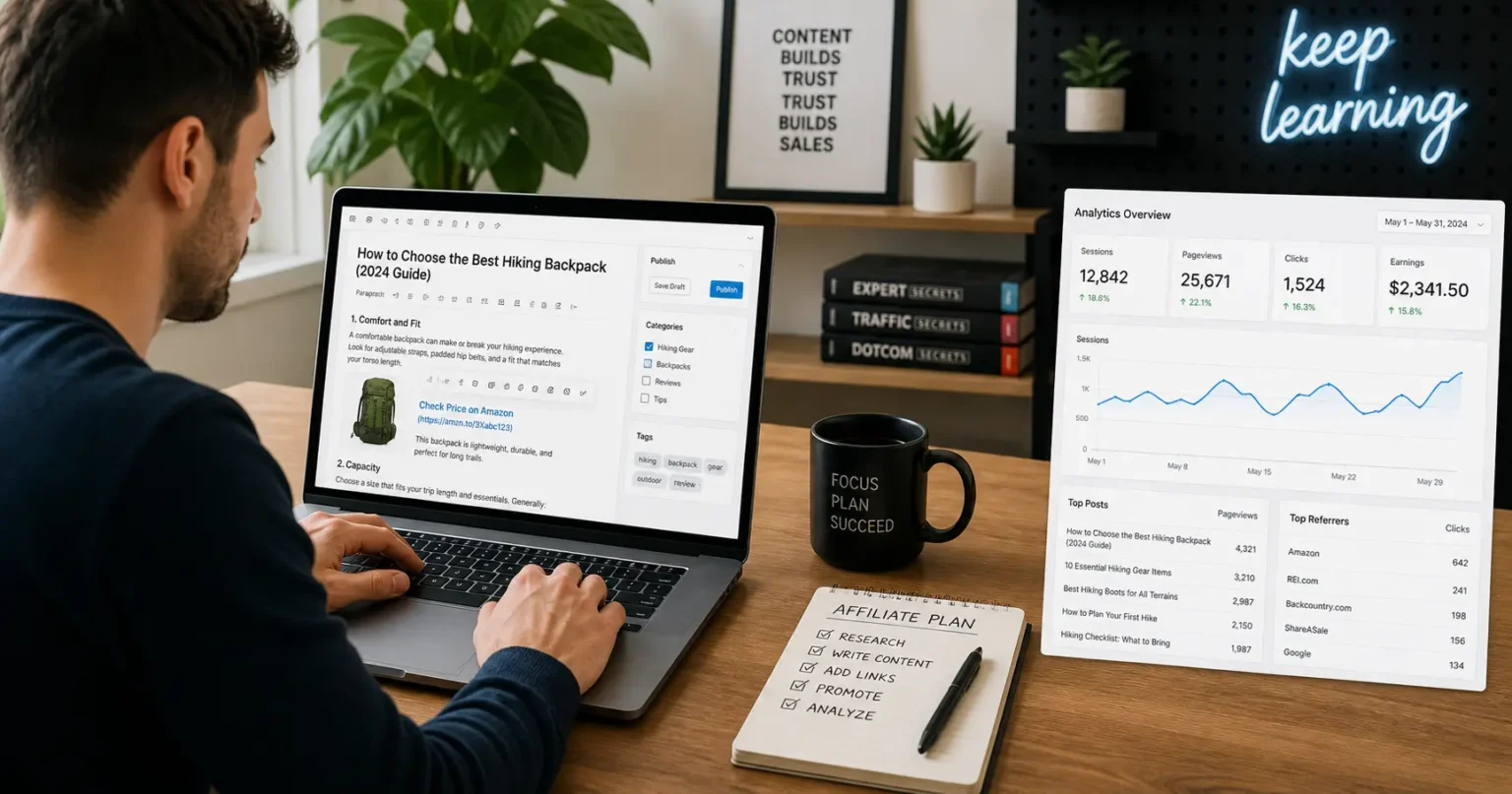 Affiliate marketing content creation
