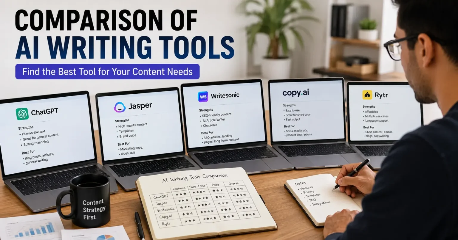 Comparison of AI writing and affiliate marketing tools