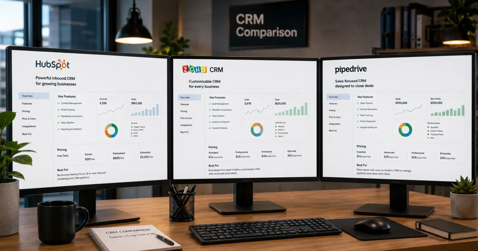Comparison of popular CRM software platforms