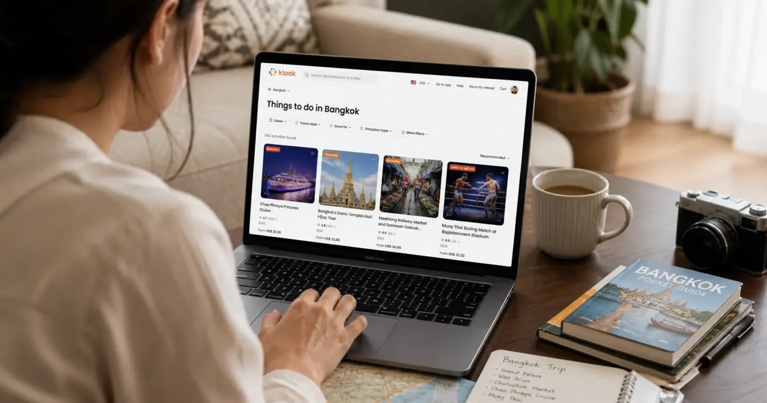 Searching travel experiences online