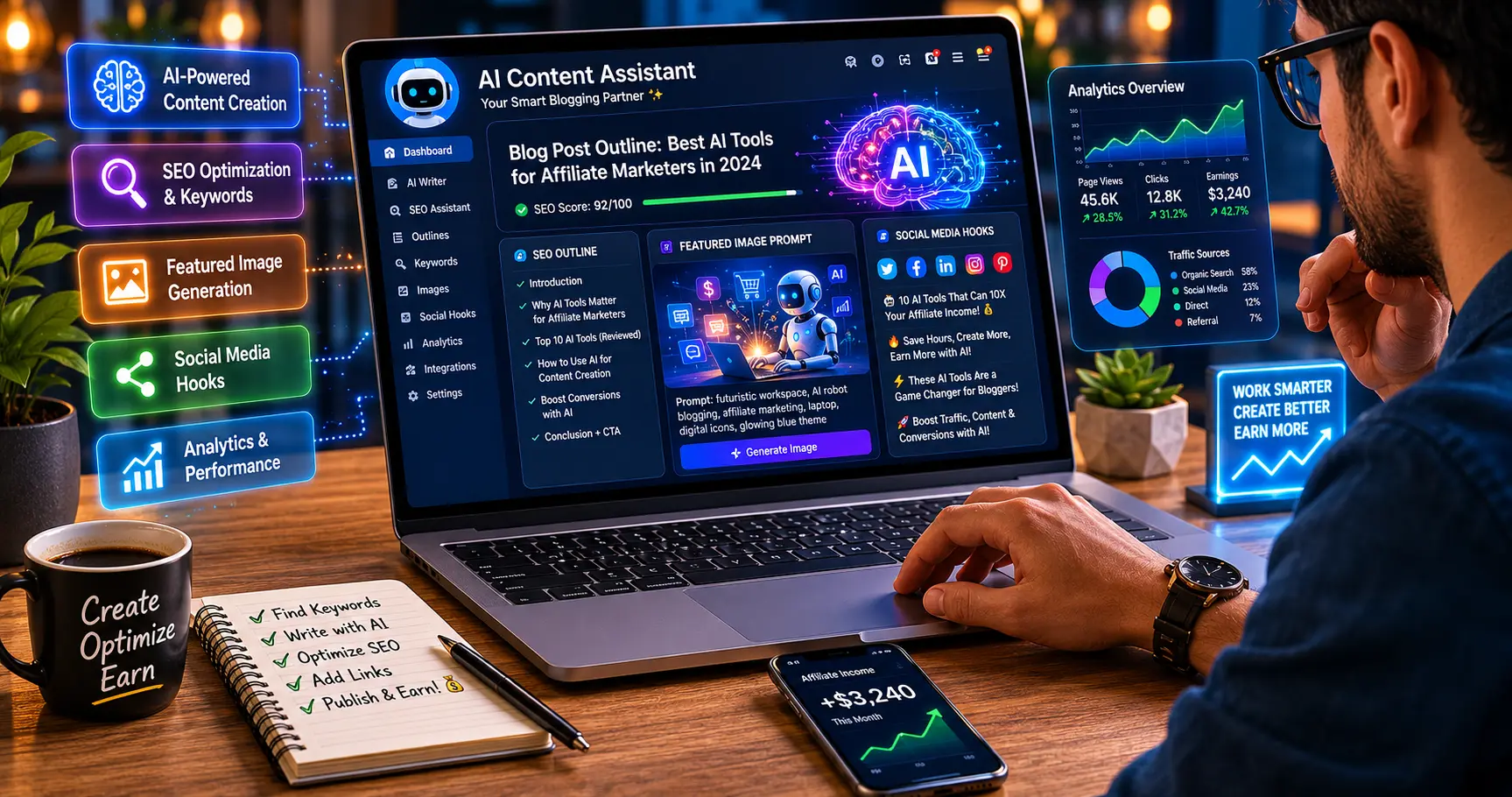 Free AI Affiliate Content Assistant by Way2earning