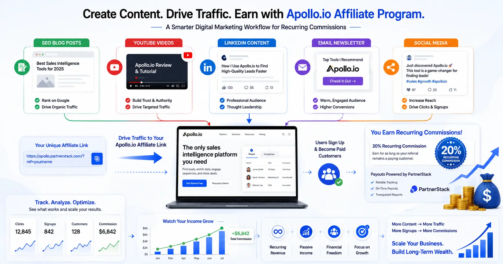 Apollo affiliate marketing workflow
