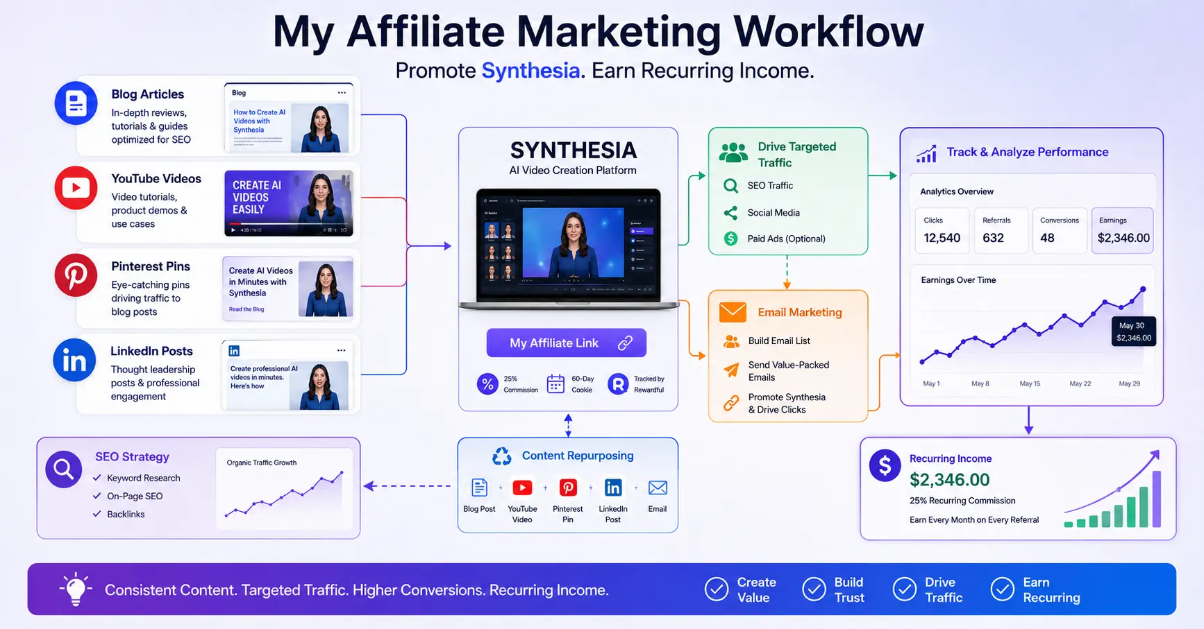 Best ways to promote the Synthesia Affiliate Program