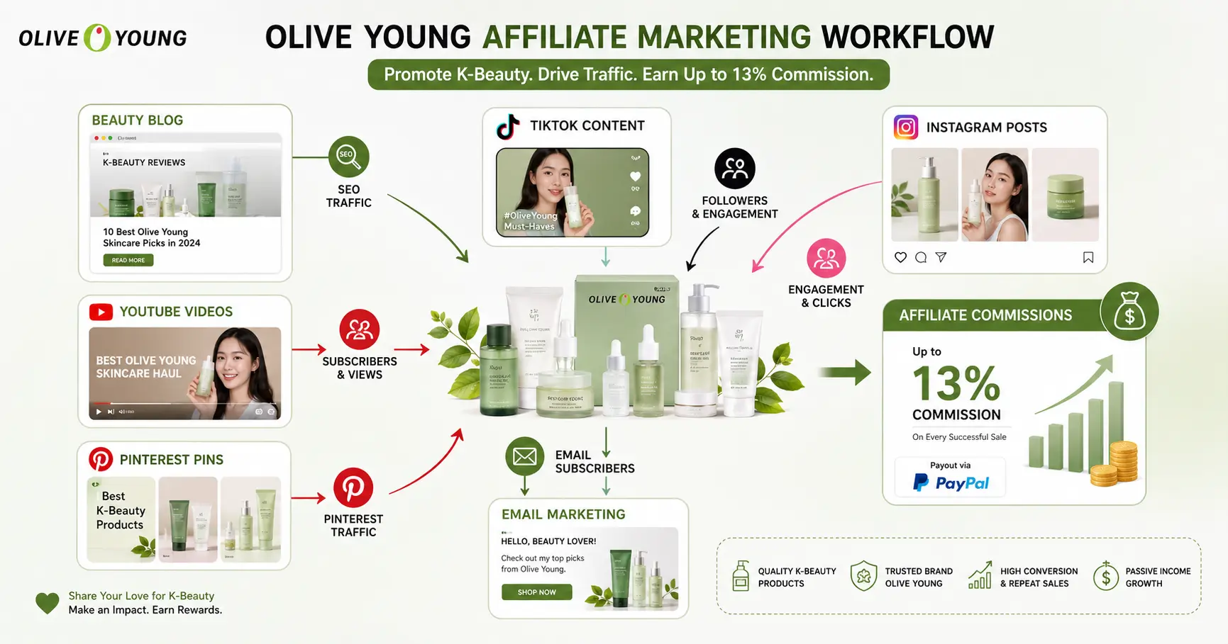 Olive Young affiliate marketing strategies