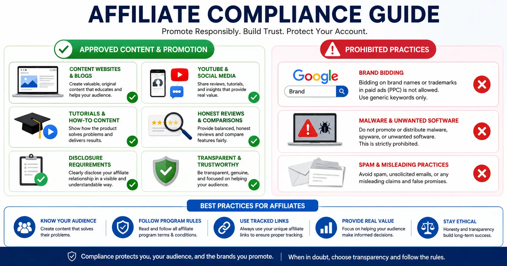 ProWritingAid affiliate program rules and content guidelines for publishers